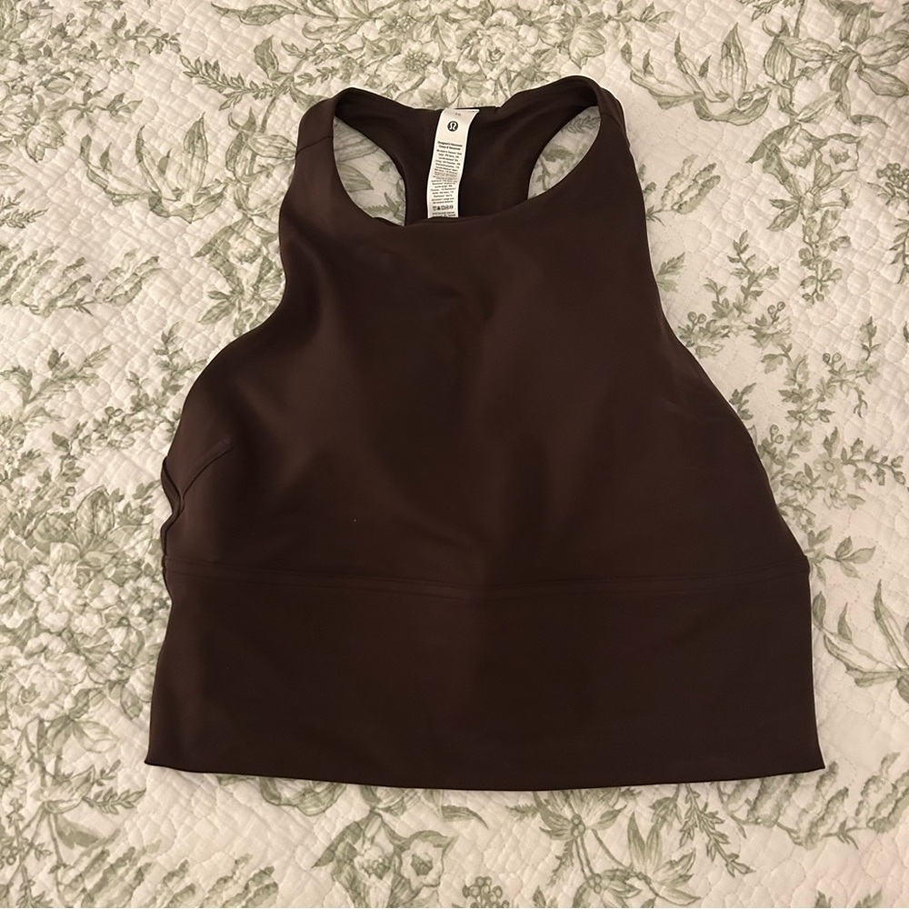 NWT Lululemon Everlux Shelf Tank in Espresso Size 10